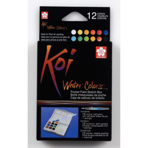 ESTUCHE 12 GODDETS KOI WATER COLORS SAKURA
