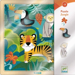 ENCAJABLE PUZZLE JUNGLA DJECO