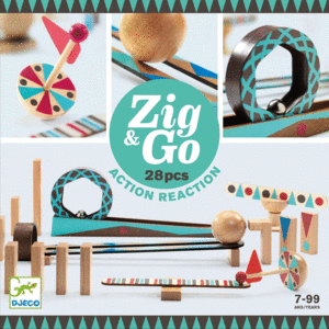 CONSTRUCCIÓN ZIG & GO 28 PZS DJECO