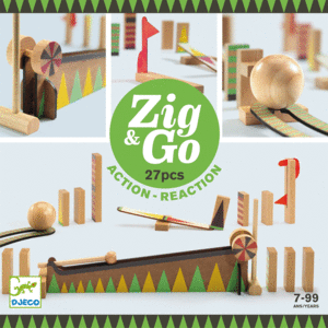 JUEGO DE CONSTRUCCIÓN ZIG&GO 27 PCS DJECO