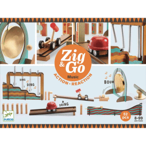 CONSTRUCCIÓN ZIG & GO MUSIC 52 PZS DJECO
