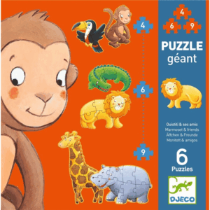 PUZZLE GIGANTE EVOLUTIVO OUISTITI Y AMIGOS DJECO
