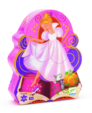 PUZZLE SILUETA LA CENICIENTA 36 PZS DJECO