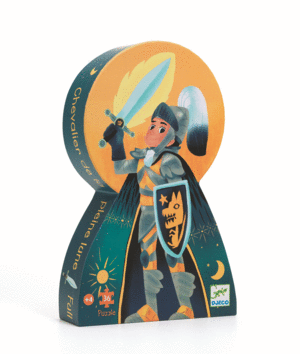 PUZZLE SILUETA CABALLERO DE LA LUNA LLENA 36 PZS DJECO