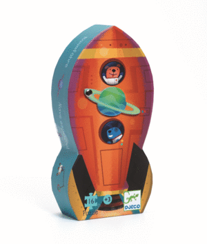 PUZZLE SILUETA NAVE ESPACIAL 16 PZS DJECO