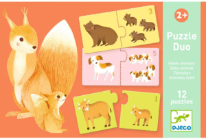 PUZZLE DUO BABY ANIMALS DJECO