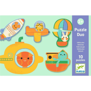 PUZZLE DUO VEHICULOS DJECO