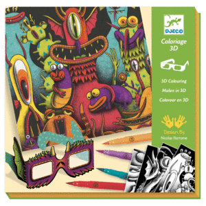 COLOREAR EN 3D FRIKIS DIVERTIDOS DJECO