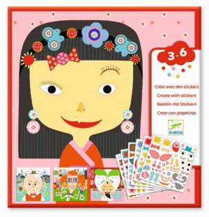 CREA CON PEGATINAS TODAS DIFERENTES DJECO