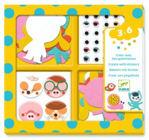 CREAR CON PEGATINAS ME GUSTAN LOS ANIMALES DJECO