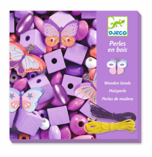 PERLAS DE MADERA MARIPOSAS DJECO