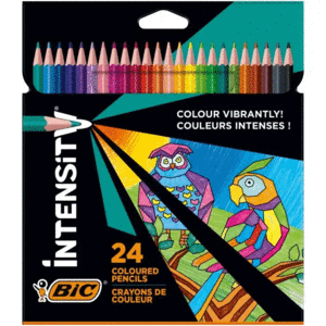 CAJA 24 LAPICES TRIANGULAR MADERA INTENSITY BIC