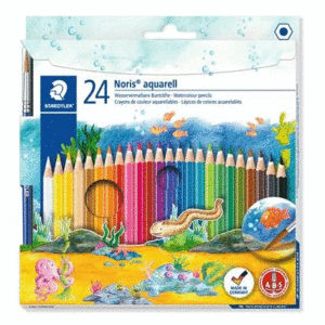 CAJA 24 COLORES AQUARELL NORIS STAEDTLER