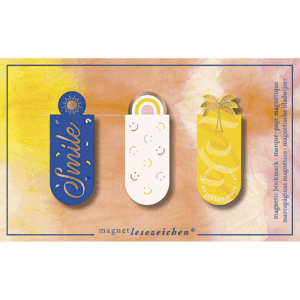 SET 3 MARCAPAGINAS MAGNETICO SMILE