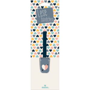 MARCAPAGINAS CINTA CLIP CORAZONES