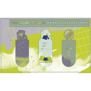 SET 3 MARCAPAGINAS MAGNETICO VACATION BOOKED