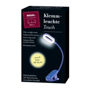 LUZ LECTURA FLEXO DE PINZA AZUL