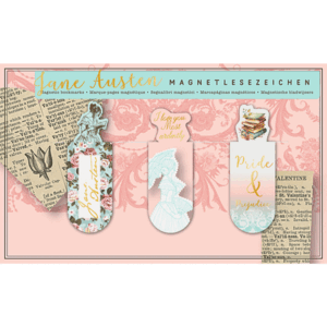 SET 3 MARCAPAGINAS MAGNETICOS JANE AUSTEN
