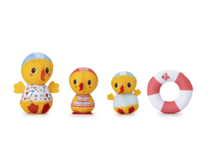 TRES PATOS JUNTO AL AGUA LILLIPUTIENS