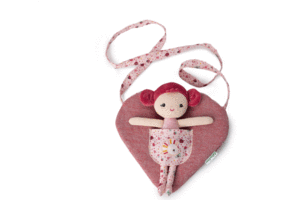 BOLSO CORAZON CON MUÑECA ALINE LILLIPUTIENS