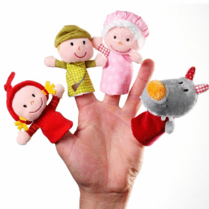 MARIONETA DEDO CAPERUCITA ROJA LILLIPUTIENS