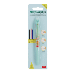 BOLIGRAFO BORRABLE 3 COLORES FLORES LEGAMI