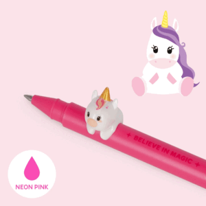 BOLIGRAFO 0,5 TINTA GEL ROSA BE CURIOOUS UNICORNIO LEGAMI