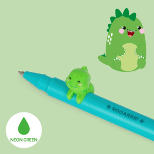 BOLIGRAFO 0,5 TINTA GEL VERDE BE CURIOOUS DINO LEGAMI