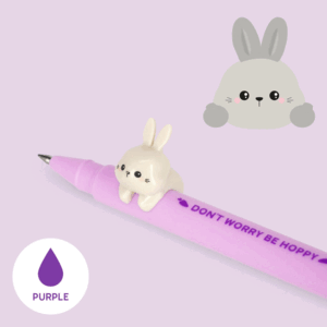 BOLIGRAFO 0,5 TINTA GEL VIOLET BE CURIOOUS BUNNY LEGAMI