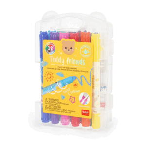 BOTE 12 CERAS GIRATORIAS TEDDY FRIENDS LEGAMI