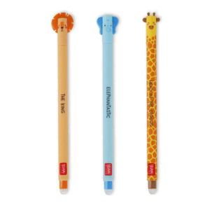 BLISTER TRES BORRABLES LEON/ELEFANTE/GIRAFA LEGAMI