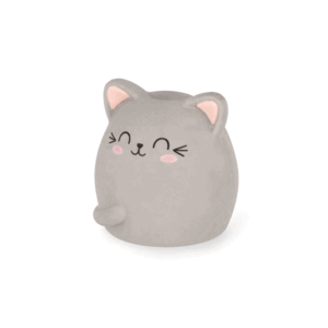 GOMA BORAR GATO GRIS MEOW LEGAMI