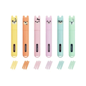 PACK 6 MINI FLUOR PASTEL TEDDY'S STYLE LEGAMI