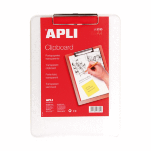 SOPORTE PP CLIPBOARD A4 TRANSP 13780 APLI