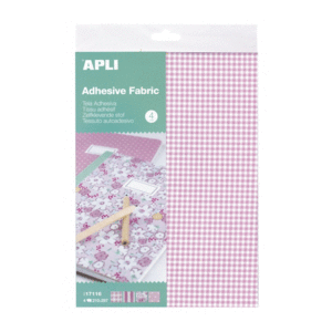 BLISTER 4 LAMINAS A4 TELA ADHESIVA FLORES APLI