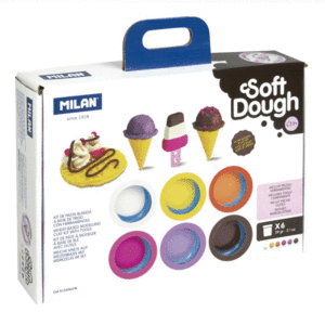 PACK  BOTES PASTA DE MODELAR ICE CREAM + ACCESORIOS MILAN