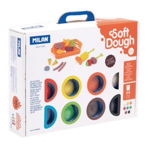 PACK 8 BOTES PASTA DE MODELAR BBQ + ACCESORIOS MILAN