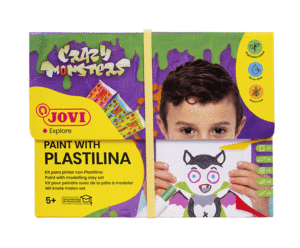 KIT PINTAR CON PLASTILINA CRAZY MONSTERS JOVI