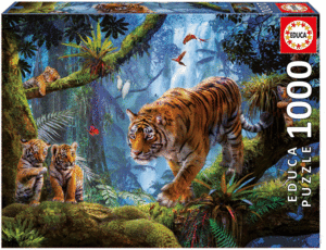 PUZZLE 1000 TIGRES EN EL ARBOL EDUCA