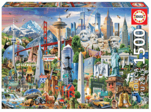 PUZZLE 1500 SIMBOLOS AMERICA EDUCA