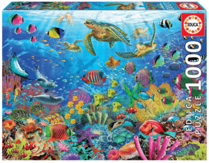 PUZZLE 1000 PZS TORTUGAS EN EL PARAISO EDUCA