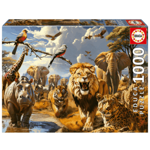 PUZZLE 1000 ANIMALES SALVAJES EDUCA