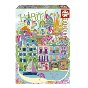 PUZZLE 1000 BARCELONA BY CAR EDUCA