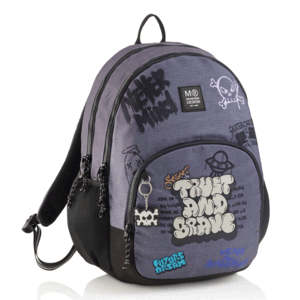 MOCHILA TRIPLE OSLO RECICL. GRAFFITTI  MR19499