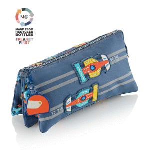 PORTATODO TRIPLE RECTANGULAR GRAN PRIX AZUL MQRS