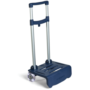 CARRO PLEGABLE AZUL OSC. CON RUEDAS/LEDS BQTS