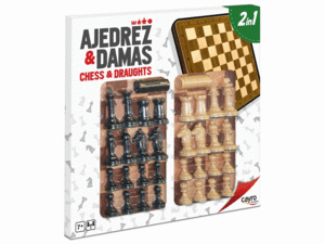 TABLERO AJEDREZ DAMAS CON ACCESORIOS CAYRO