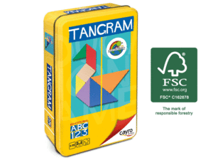 TANGRAM COLORES CAJA DE METAL CAYRO