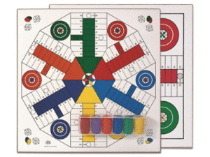 TABLERO PARCHIS 4-6 JUGADORES + FICHAS CAYRO