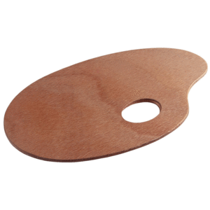 PALETA MADERA OVALADA 25X35 BARNIZADA TALENS